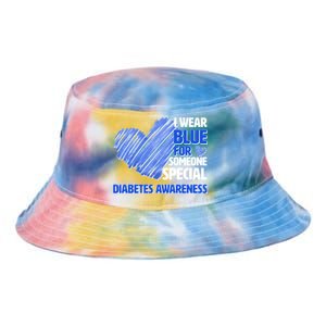 I Wear Blue For Someone Special Diabetes Awareness Tie Dye Newport Bucket Hat