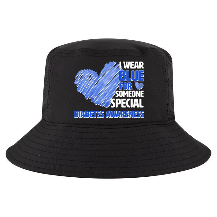 I Wear Blue For Someone Special Diabetes Awareness Cool Comfort Performance Bucket Hat
