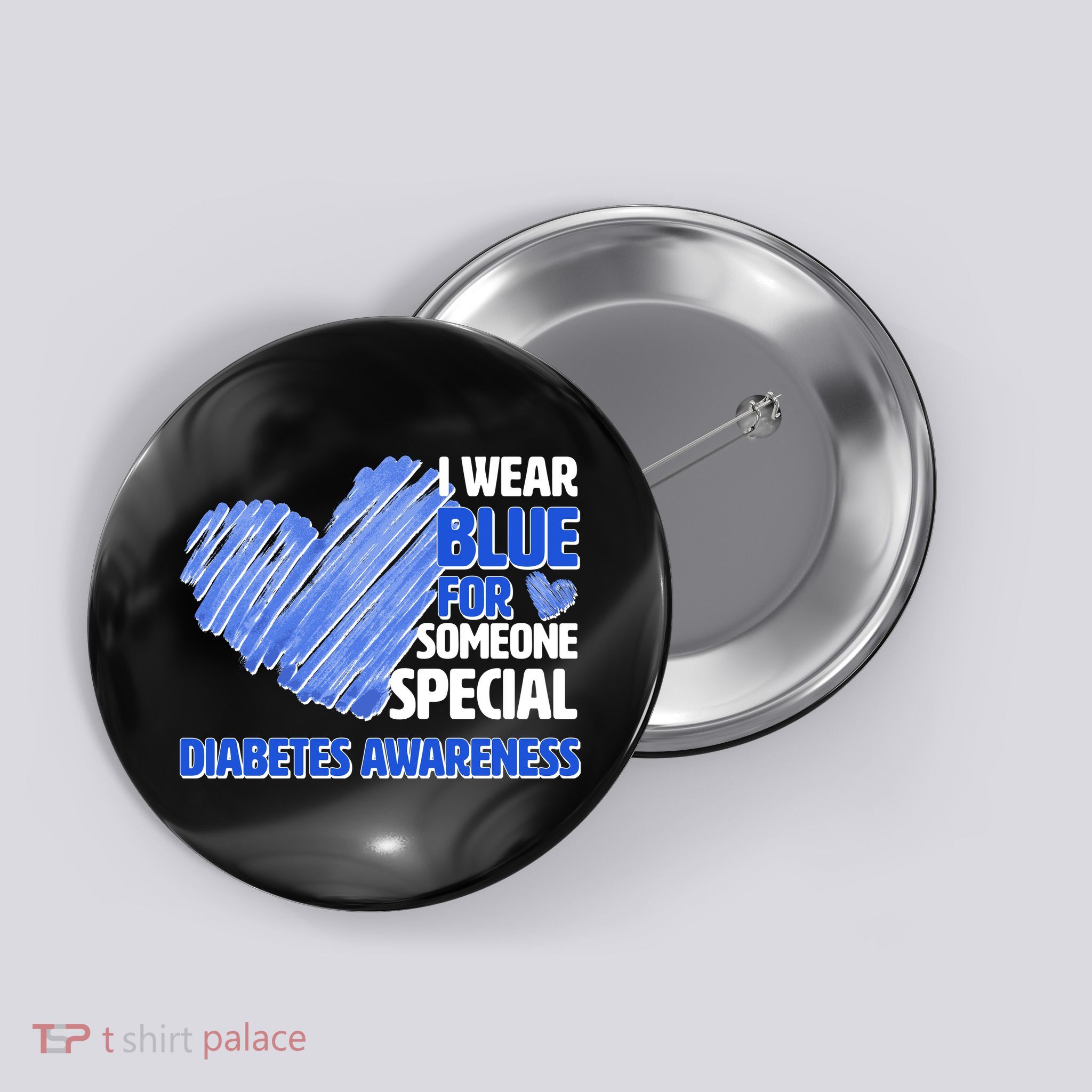 I Wear Blue For Someone Special Diabetes Awareness Button
