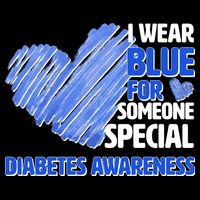 I Wear Blue For Someone Special Diabetes Awareness Polo