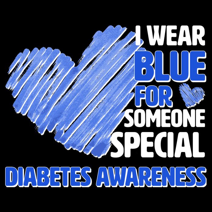 I Wear Blue For Someone Special Diabetes Awareness Polo