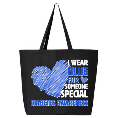 I Wear Blue For Someone Special Diabetes Awareness 25L Jumbo Tote