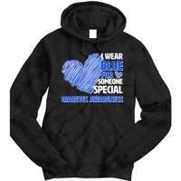 I Wear Blue For Someone Special Diabetes Awareness Tie Dye Hoodie