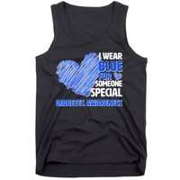 I Wear Blue For Someone Special Diabetes Awareness Tank Top