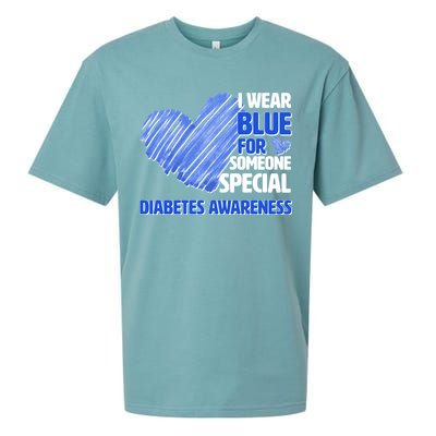 I Wear Blue For Someone Special Diabetes Awareness Sueded Cloud Jersey T-Shirt