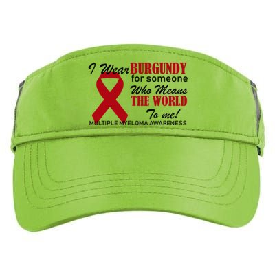 I Wear Burgundy Multiple Myeloma  Adult Drive Performance Visor