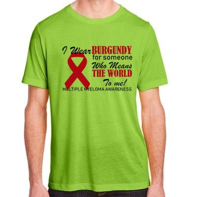 I Wear Burgundy Multiple Myeloma  Adult ChromaSoft Performance T-Shirt