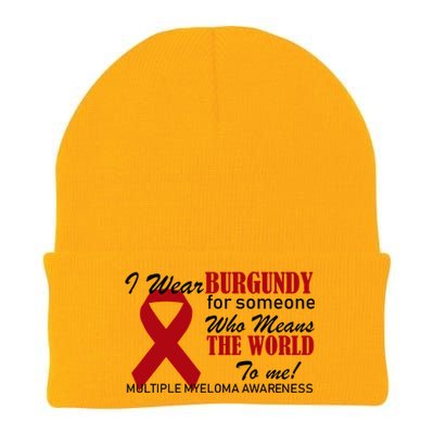 I Wear Burgundy Multiple Myeloma  Knit Cap Winter Beanie