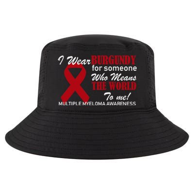 I Wear Burgundy Multiple Myeloma  Cool Comfort Performance Bucket Hat