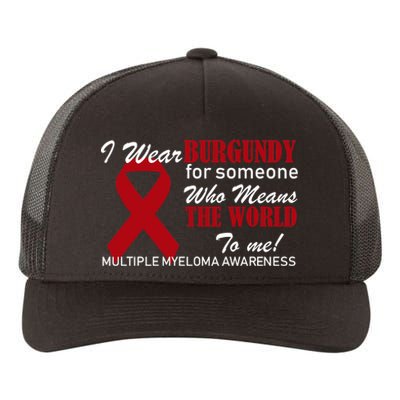 I Wear Burgundy Multiple Myeloma  Yupoong Adult 5-Panel Trucker Hat