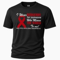 I Wear Burgundy Multiple Myeloma  Cooling Performance Crew T-Shirt