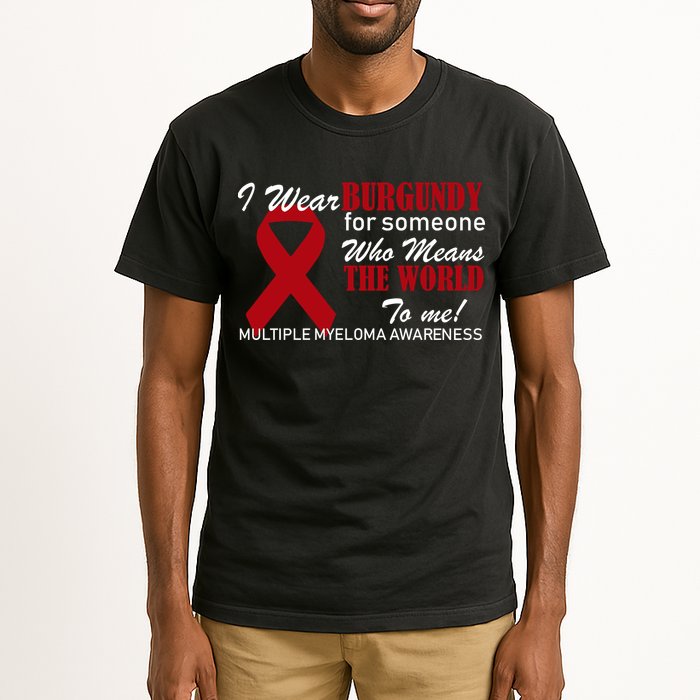 I Wear Burgundy Multiple Myeloma  Tall T-Shirt