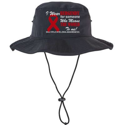 I Wear Burgundy Multiple Myeloma  Bucket Hat