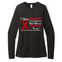 I Wear Burgundy Multiple Myeloma  Womens CVC Long Sleeve Shirt