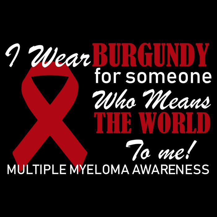 I Wear Burgundy Multiple Myeloma  Flatbill Hat