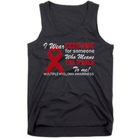 I Wear Burgundy Multiple Myeloma  Tank Top