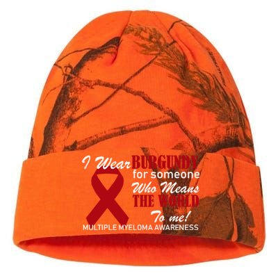 I Wear Burgundy Multiple Myeloma  Kati Licensed 12" Camo Beanie