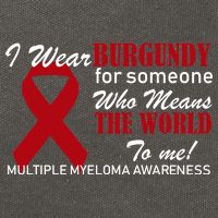 I Wear Burgundy Multiple Myeloma  Cotton Canvas Backpack