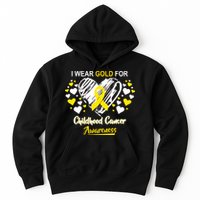 I Wear Gold For Childhood Cancer Awareness  Hoodie