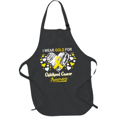 I Wear Gold For Childhood Cancer Awareness  Apron