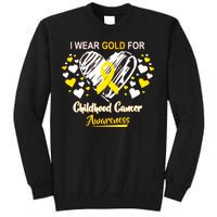 I Wear Gold For Childhood Cancer Awareness  Sweatshirt