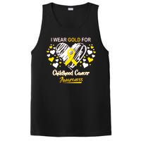 I Wear Gold For Childhood Cancer Awareness  PosiCharge Competitor Tank