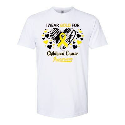 I Wear Gold For Childhood Cancer Awareness  Softstyle CVC T-Shirt