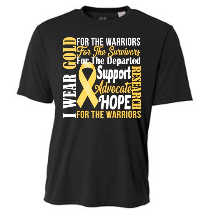 I Wear Gold For Childhood Cancer Awareness 1 Cooling Performance Crew T-Shirt