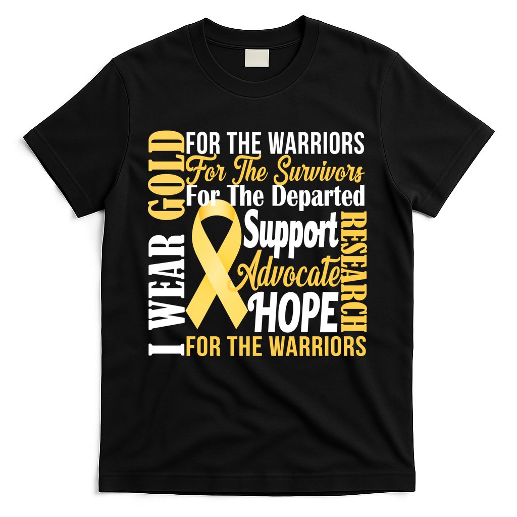 I Wear Gold For Childhood Cancer Awareness 1 T-Shirt