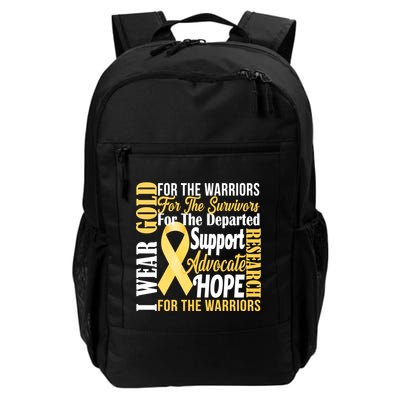 I Wear Gold For Childhood Cancer Awareness 1 Backpack