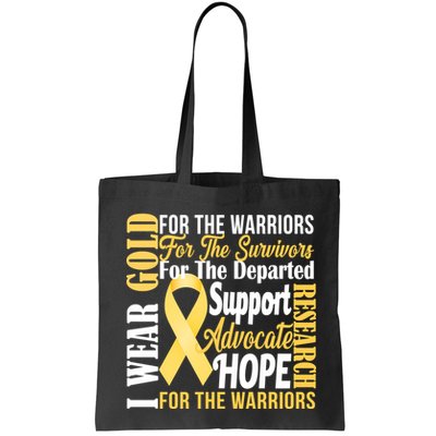 I Wear Gold For Childhood Cancer Awareness 1 Bag