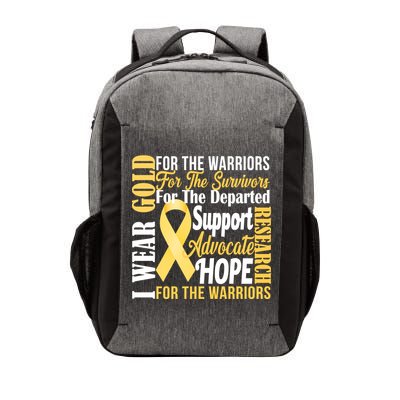 I Wear Gold For Childhood Cancer Awareness 1 Vector Backpack