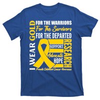 I Wear Gold Promote Childhood Cancer Awareness T-Shirt