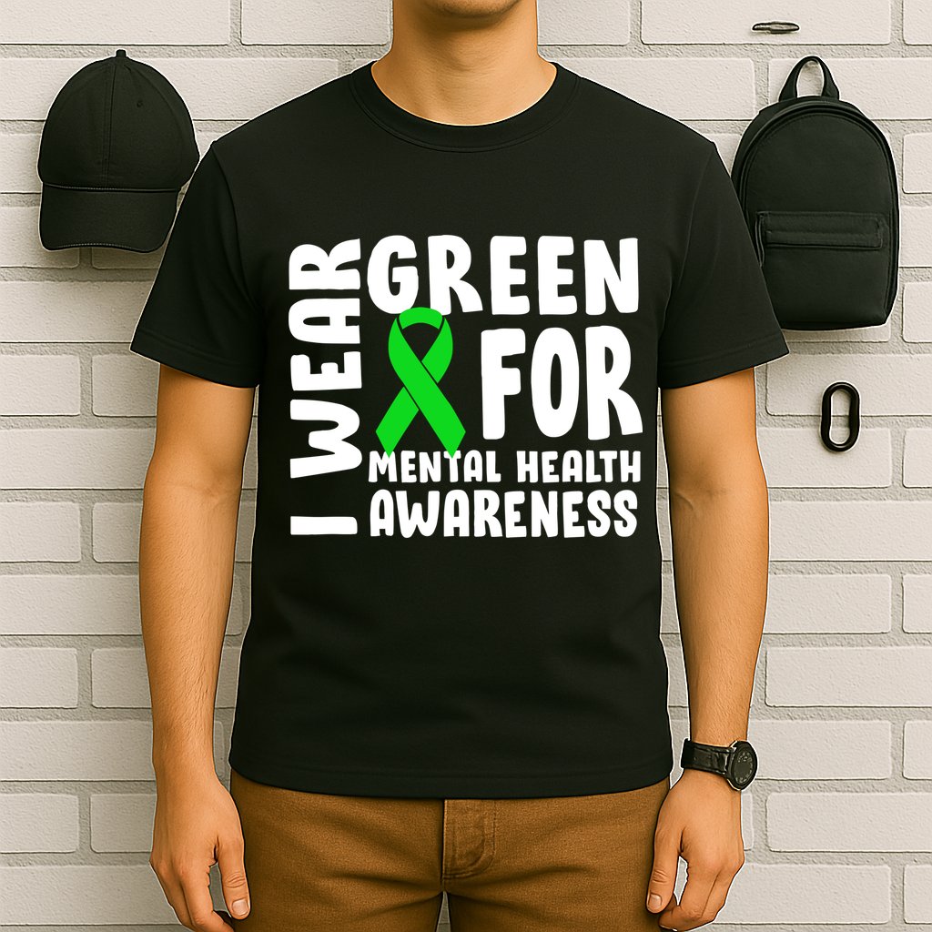 I Wear Green For Mental Health Awareness T-Shirt