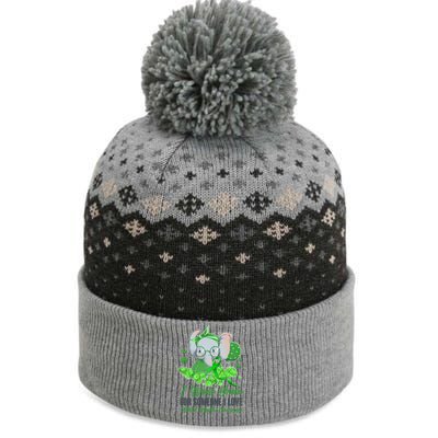 I Wear Green For Someone I Love Mental Health Awareness The Baniff Cuffed Pom Beanie