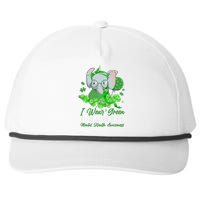 I Wear Green For Someone I Love Mental Health Awareness Snapback Five-Panel Rope Hat