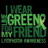 I Wear Lime Green For My Friend Lymphoma Awareness Apron