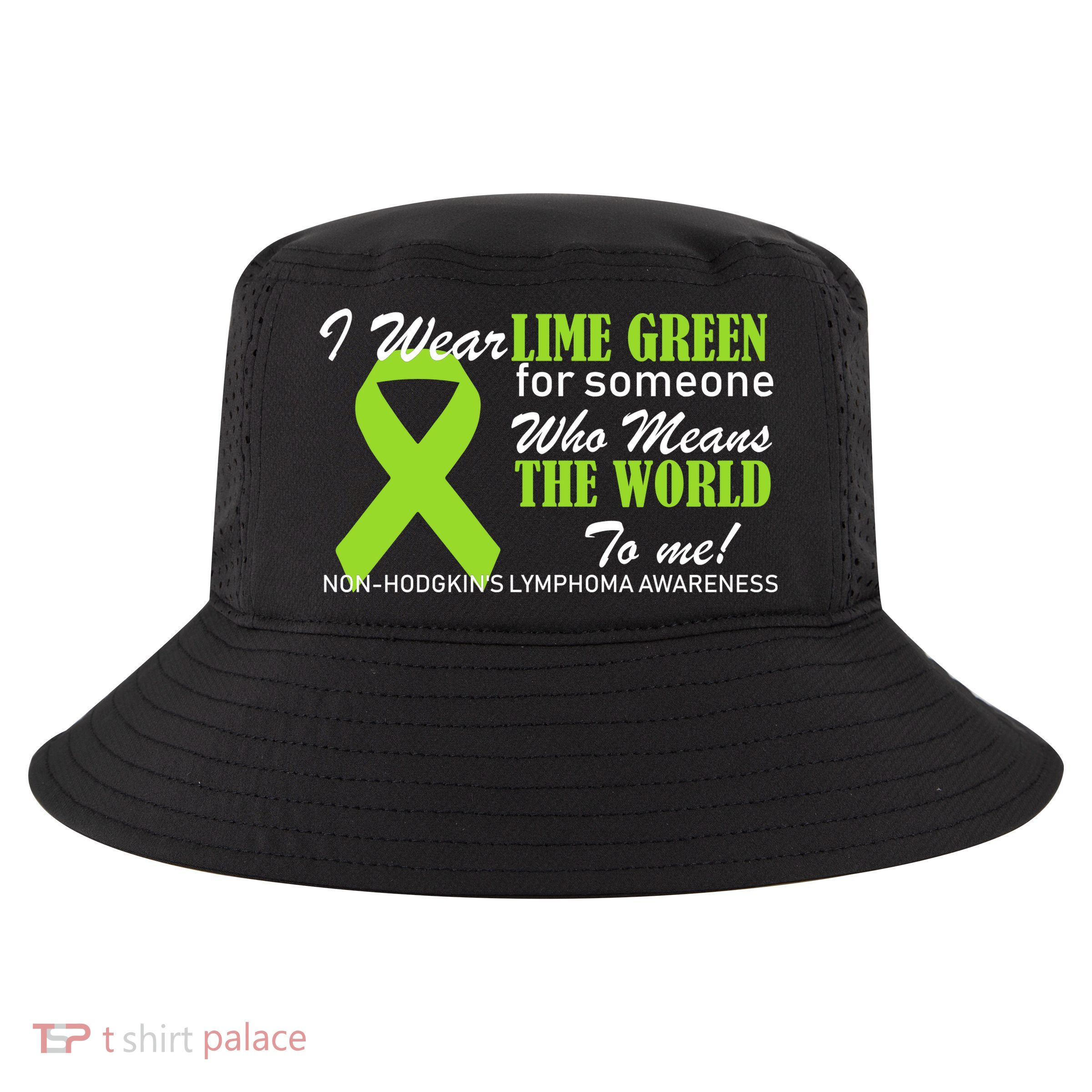 I Wear Lime Green Non-Hodgkin's Lymphoma Cool Comfort Performance Bucket Hat