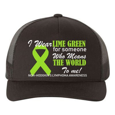 I Wear Lime Green Non-Hodgkin's Lymphoma Yupoong Adult 5-Panel Trucker Hat