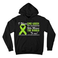 I Wear Lime Green Non-Hodgkin's Lymphoma Hoodie