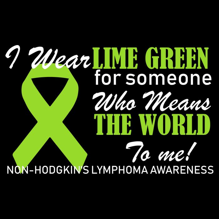 I Wear Lime Green Non-Hodgkin's Lymphoma Tall T-Shirt
