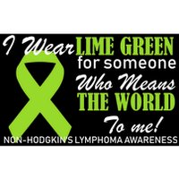 I Wear Lime Green Non-Hodgkin's Lymphoma Bumper Sticker