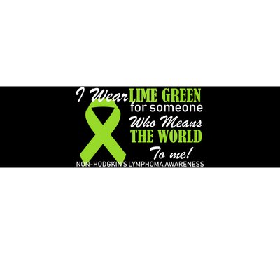 I Wear Lime Green Non-Hodgkin's Lymphoma Bumper Sticker