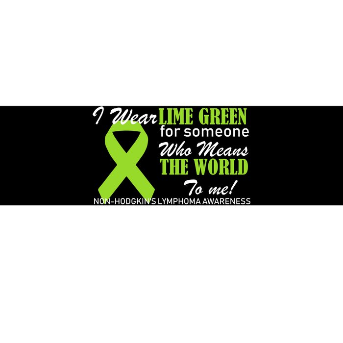 I Wear Lime Green Non-Hodgkin's Lymphoma Bumper Sticker