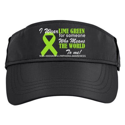 I Wear Lime Green Non-Hodgkin's Lymphoma Adult Drive Performance Visor