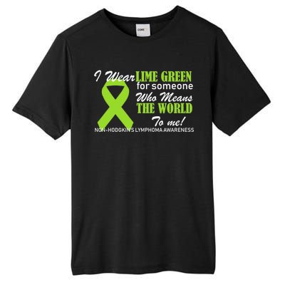 I Wear Lime Green Non-Hodgkin's Lymphoma Tall Fusion ChromaSoft Performance T-Shirt