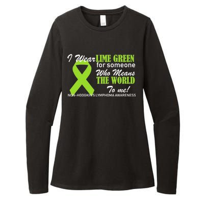 I Wear Lime Green Non-Hodgkin's Lymphoma Womens CVC Long Sleeve Shirt