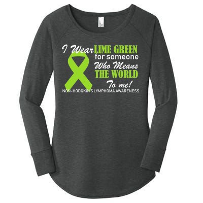 I Wear Lime Green Non-Hodgkin's Lymphoma Women's Perfect Tri Tunic Long Sleeve Shirt