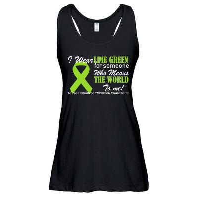 I Wear Lime Green Non-Hodgkin's Lymphoma Ladies Essential Flowy Tank