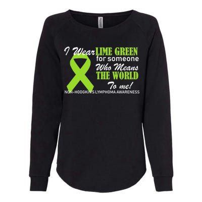 I Wear Lime Green Non-Hodgkin's Lymphoma Womens California Wash Sweatshirt